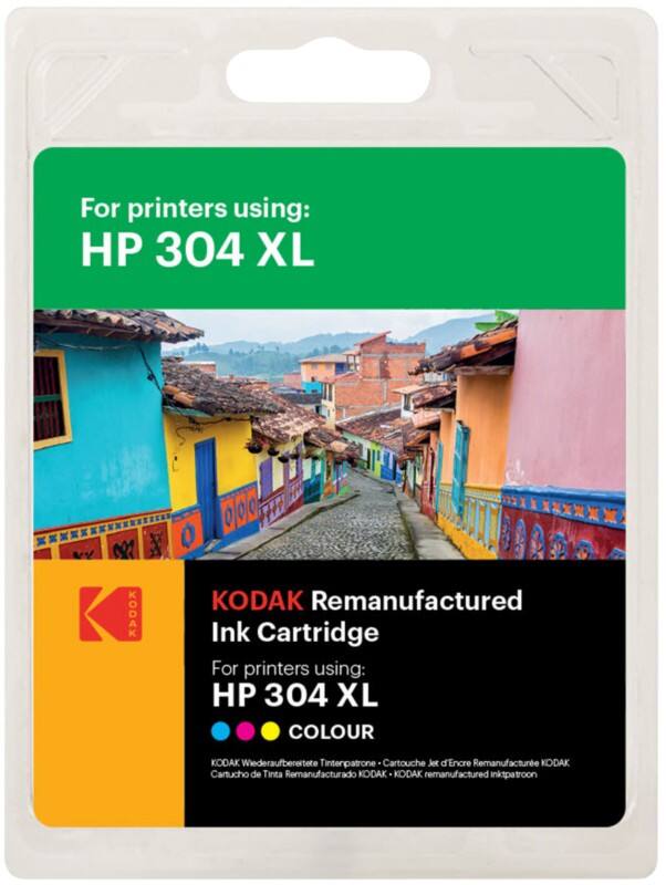 Kodak 304XL Compatible with HP Ink Cartridge N9K07AE Cyan, Magenta, Yellow 18 ml