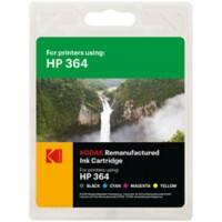 Kodak Ink Cartridge Compatible with HP 364 N9J73AE Black, Cyan, Magenta, Yellow Pack of 4