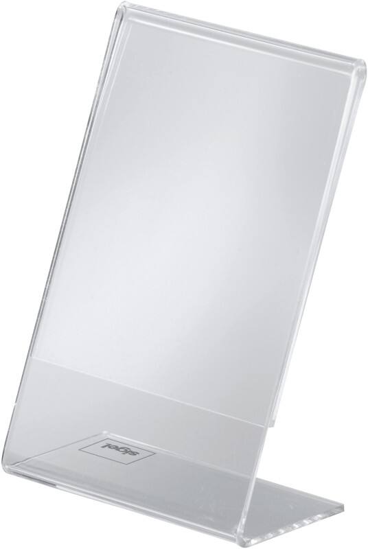 Sigel Sign Holder A7 L-Shape 7.6 (W) x 3.7 (D) x 11.2 (H) cm Transparent Pack of 10