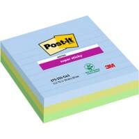 Post-it Sticky Notes Oasis 101 x 101 mm Assorted 90 Sheets Pack of 3