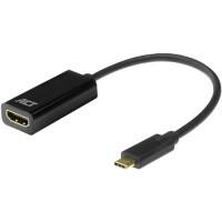 ACT USB-C Male HDMI Adapter HDMI Female AC7305 Black 15 cm