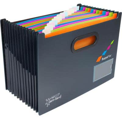 Rapesco Document folder SupaFile 13 Compartments A4 Assorted colours