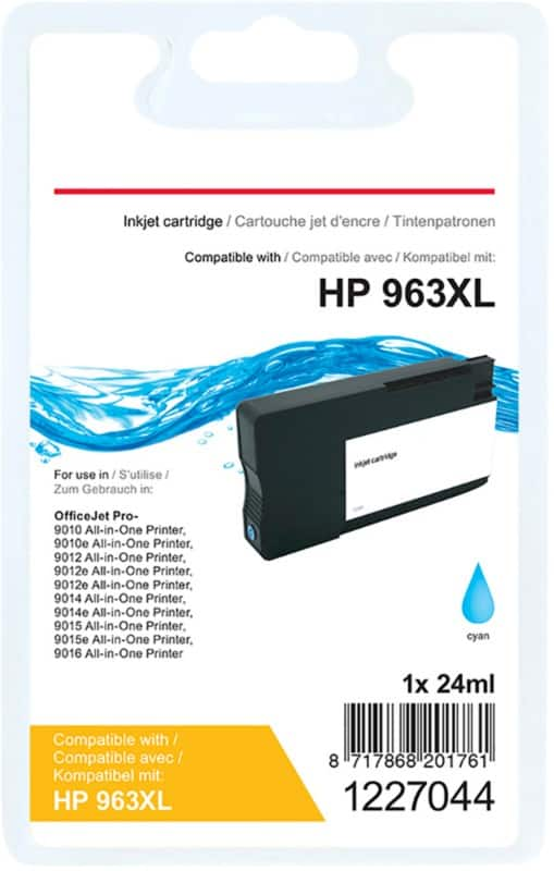 Viking 963XL Compatible HP Ink Cartridge HP3JA27AE Cyan