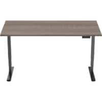 euroseats Sit Stand Desk Black, Grey 1,600 x 800 x 625 - 1,275 mm