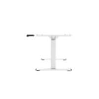 euroseats Economy Sit Stand Desk Frame Rectangular White T-Foot 800 mm (D) x 1,250 mm (H) Metal