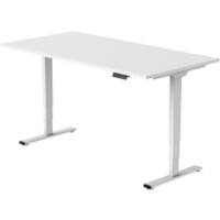 euroseats Sit Stand Desk White 1,400 x 800 x 625 - 1,275 mm