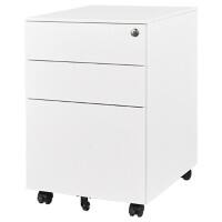 euroseats Desk Pedestal Metal White 1 Drawer 390 x 500 x 600 mm