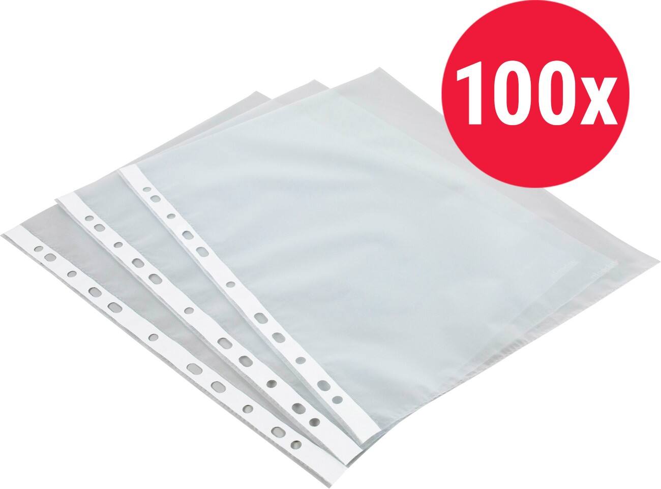 Pochettes Perforées DONAU PP A4 Orange Peel 40 Microns, Dos