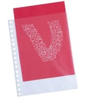 Viking Punched Pockets A5 Transparent 80 microns Polypropylene Top 17 Holes Pack of 25