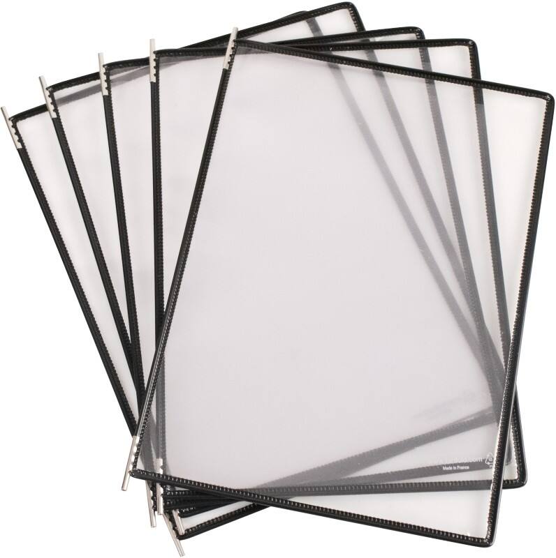 Djois Tarifold Display Panel 5 Panels Black Pack of 5