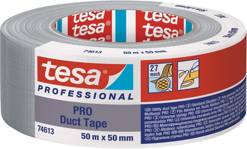 tesa Duct Tape Professional Grey 50 mm (W) x 50 m (L) Polyethylene