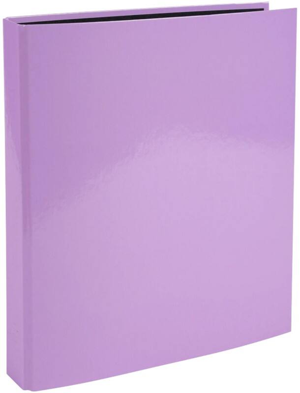 Exacompta Aquarel 25 mm Ring Binder Board, Paper A4 4 Rings Mauve 51565E