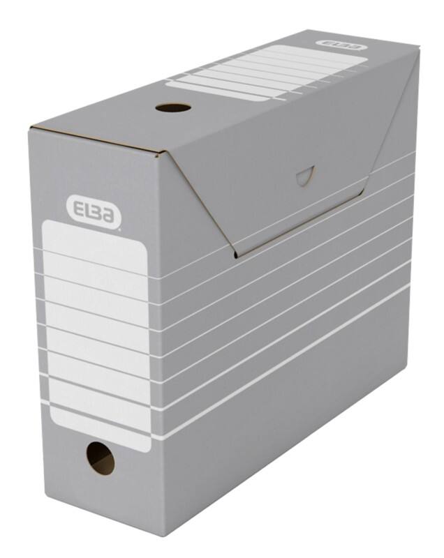 ELBA Tric Archive Box 100552039 A4 Grey 9.5 (W) x 26.5 (D) x 34 (H) cm cardboard Pack of 50
