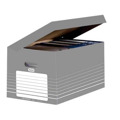 ELBA Archive Box 400061159 Grey cardboard 45 (W) x 34.5 (D) x 35 (H) cm Pack of 10