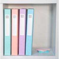 Exacompta Aquarel Filing Box A4 Assorted 40mm 0.7mm Mottled Pressboard Pack of 8