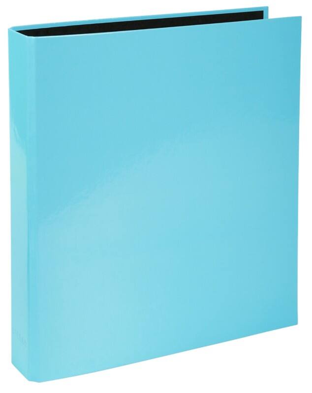 Exacompta Kreacover 25 mm Ring Binder Cardboard, Paper A4 2 Rings Pastel Blue 54568E