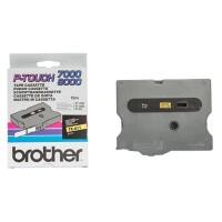Brother TX-611 6mm Black on Yellow Labelling Tape Cassette