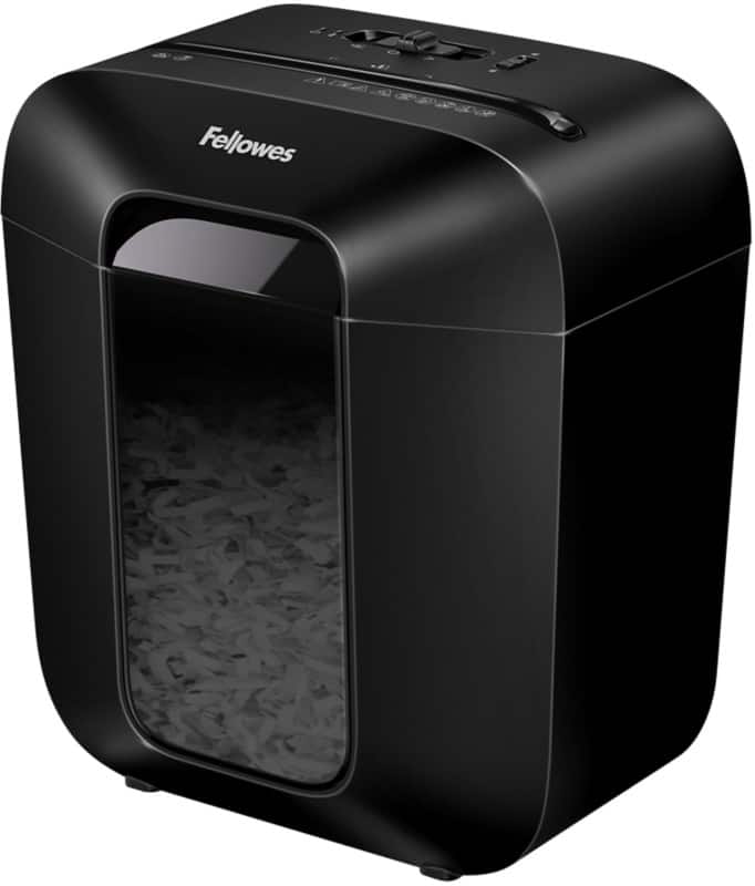 Fellowes LX Series Shredder 6 Sheets Mini Cut Security Level P-4, T-4 11.5 L LX25