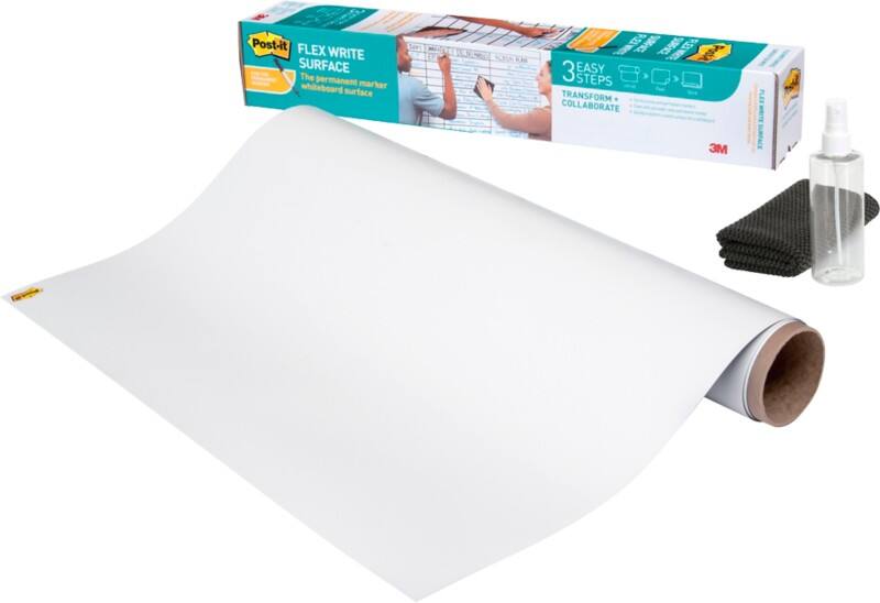 Post-it Flex and Write Dry Erase Film 242 x 122 cm Transparent 7100299521