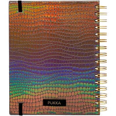Pukka Notepad Be Wild A5 Ruled Spiral Bound Brown 160 Pages 80 Sheets