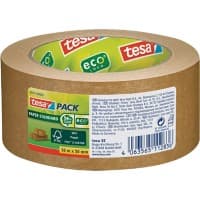 tesa Packaging Tape tesapack Paper Standard Brown 50 mm (W) x 50 m (L) Paper