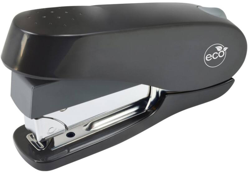 Rapesco Luna Less Effort Desktop Stapler Half strip 50 Sheets Black 24/6, 24/8 Plastic