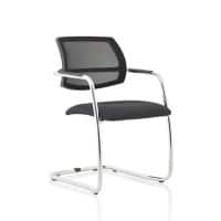 dynamic Swift Visitor Chair Fixed Armrest Black 115 kg BR000226 560 x 610 x 830 mm