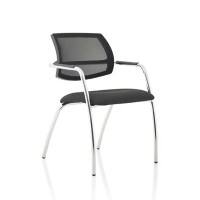 dynamic Swift Visitor Chair Fixed Armrest Black 115 kg BR000227 560 x 610 x 820 mm