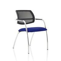 dynamic Swift Visitor Chair Fixed Armrest Blue 115 kg KCUP1641 560 x 610 x 820 mm