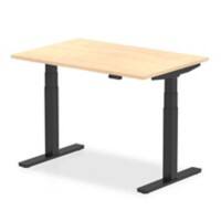 dynamic Air Sit Stand Desk Rectangular Maple T-Foot 1,200 (W) x 800 (D) x 665 (H) mm MFC (Melamine Faced Chipboard)