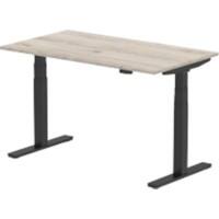 dynamic Ergonomic Desk Air HAS148BGRY Grey Oak 1400 mm x 800 mm x 660 - 1310 mm