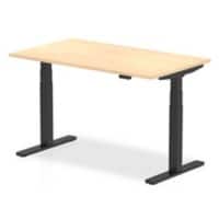 dynamic Air Sit Stand Desk Rectangular Maple T-Foot 1,400 (W) x 800 (D) x 665 (H) mm MFC (Melamine Faced Chipboard)