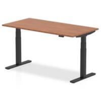 dynamic Air Sit Stand Desk Rectangular Walnut T-Foot 1,600 (W) x 800 (D) x 665 (H) mm MFC (Melamine Faced Chipboard)