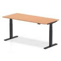 dynamic Air Sit Stand Desk Rectangular Oak T-Foot 1,800 (W) x 800 (D) x 665 (H) mm MFC (Melamine Faced Chipboard)