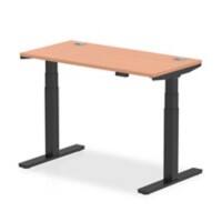 dynamic Air Sit Stand Desk Rectangular Beech T-Foot 1,200 (W) x 600 (D) x 665 (H) mm MFC (Melamine Faced Chipboard)