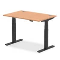 dynamic Air Sit Stand Desk Rectangular Oak T-Foot 3 Drawers 1,200 (W) x 800 (D) x 665 (H) mm MFC (Melamine Faced Chipboard)