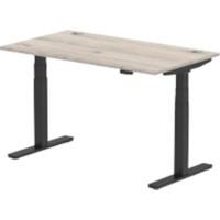 dynamic Ergonomic Desk Air HASCP148BGRY Grey Oak 1400 mm x 800 mm x 660 - 1310 mm