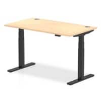 dynamic Air Sit Stand Desk Rectangular Maple T-Foot 1,400 (W) x 800 (D) x 665 (H) mm MFC (Melamine Faced Chipboard)