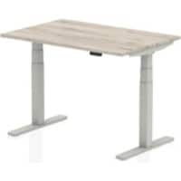 dynamic Height Adjustable Desk Air HAS128SGRY Grey Oak 1200 mm x 800 mm x 660 - 1310 mm