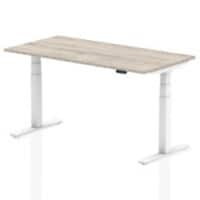 dynamic Height Adjustable Desk Air HAS168WGRY Grey Oak 1600 mm x 800 mm x 660 - 1310 mm