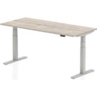 dynamic Air Sit Stand Desk Rectangular Grey Oak T-Foot 1 Drawer 1,800 (W) x 800 (D) x 665 (H) mm MFC (Melamine Faced Chipboard)
