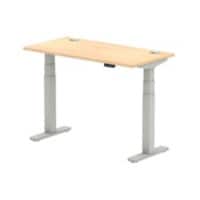 dynamic Air Sit Stand Desk Rectangular Maple T-Foot 1,200 (W) x 600 (D) x 665 (H) mm MFC (Melamine Faced Chipboard)