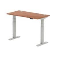 dynamic Air Sit Stand Desk Rectangular Walnut T-Foot 1,200 (W) x 600 (D) x 665 (H) mm MFC (Melamine Faced Chipboard)