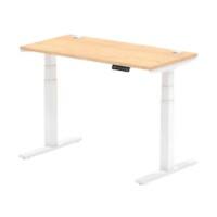 dynamic Air Sit Stand Desk Rectangular Maple T-Foot 1,200 (W) x 600 (D) x 665 (H) mm MFC (Melamine Faced Chipboard)