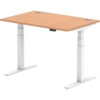 dynamic Air Sit Stand Desk Rectangular Oak T-Foot 1,200 (W) x 800 (D) x 665 (H) mm MFC (Melamine Faced Chipboard)