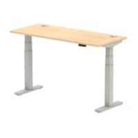 dynamic Air Sit Stand Desk Rectangular Maple T-Foot 1,400 (W) x 600 (D) x 665 (H) mm MFC (Melamine Faced Chipboard)