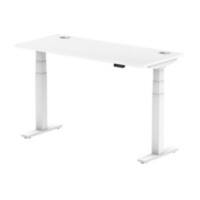 dynamic Air Sit Stand Desk Rectangular White T-Foot 1,400 (W) x 600 (D) x 665 (H) mm MFC (Melamine Faced Chipboard)