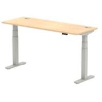 dynamic Air Sit Stand Desk Rectangular Maple T-Foot 1,600 (W) x 600 (D) x 665 (H) mm MFC (Melamine Faced Chipboard)