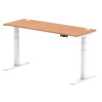 dynamic Height Adjustable Desk Air HASCP166WOAK Oak 1600 mm x 600 mm x 660 - 1310 mm