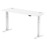 dynamic Height Adjustable Desk Air HASCP166WWHT White 1600 mm x 600 mm x 660 - 1310 mm